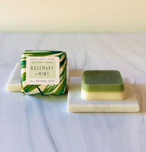 Rosemary & Mint Goat Milk & Honey Soap | All Natural Soap | Pure Essential Oils